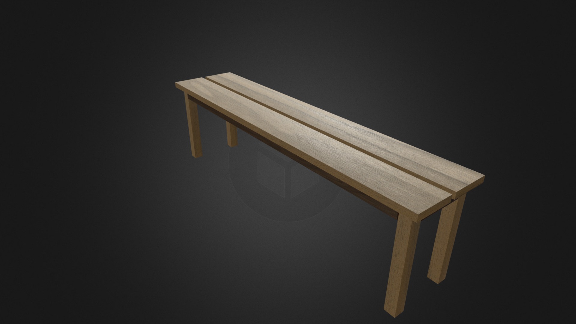 3D model Sitting Bench/Table for Home Decor - This is a 3D model of the Sitting Bench/Table for Home Decor. The 3D model is about a wooden table with a glass top.