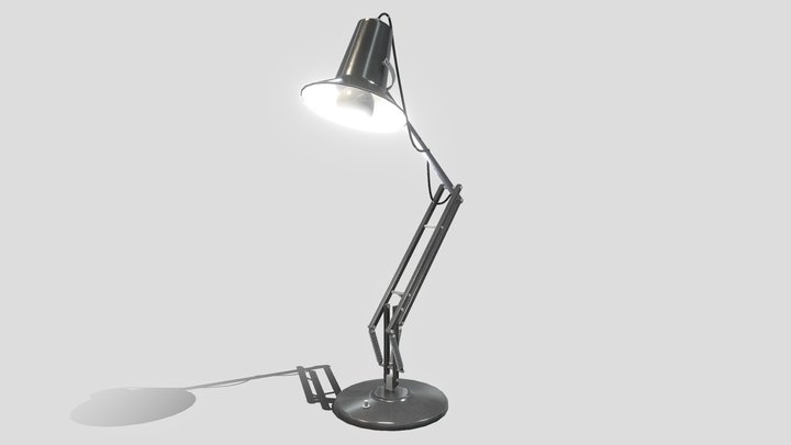 Mid-Century Anglepoise Desk Lamp 3D Model