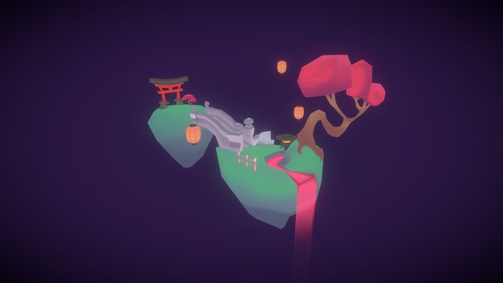 Japanese Sky Garden 3D Model