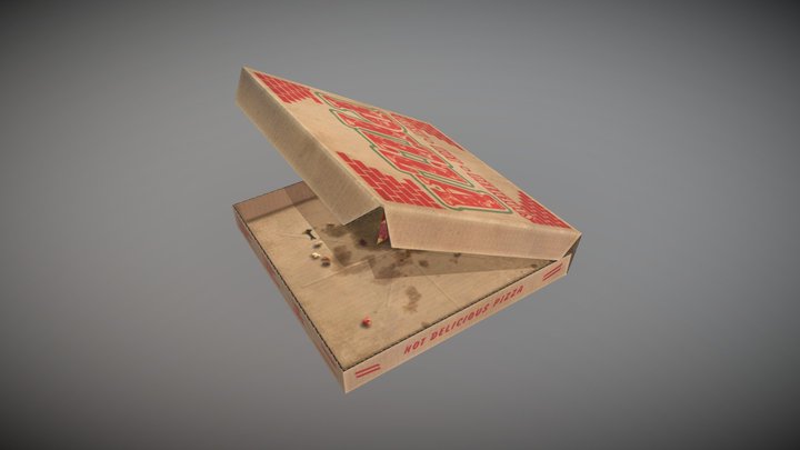 Pizza Box 3D Model