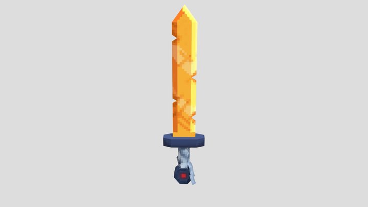 Golden Sword 3D Model