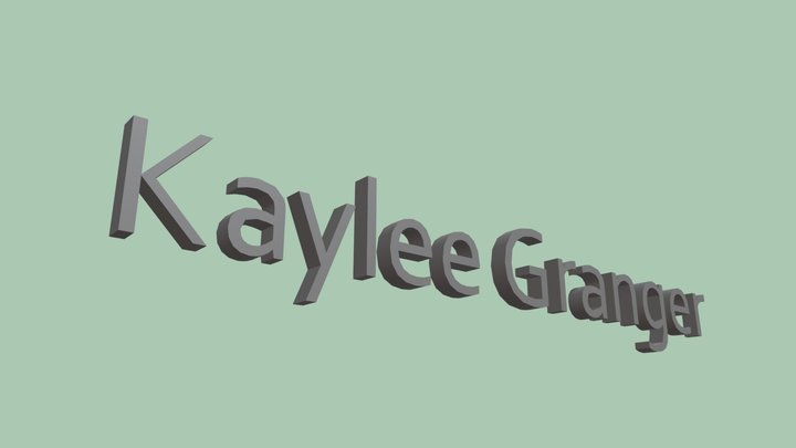 Signature - Kaylee Granger 3D Model