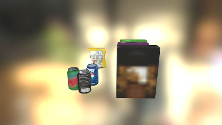Bolsas, Latas Y Cajas 3D Model