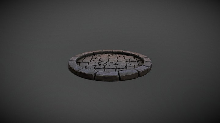Stylized Stone Circle Platform_T