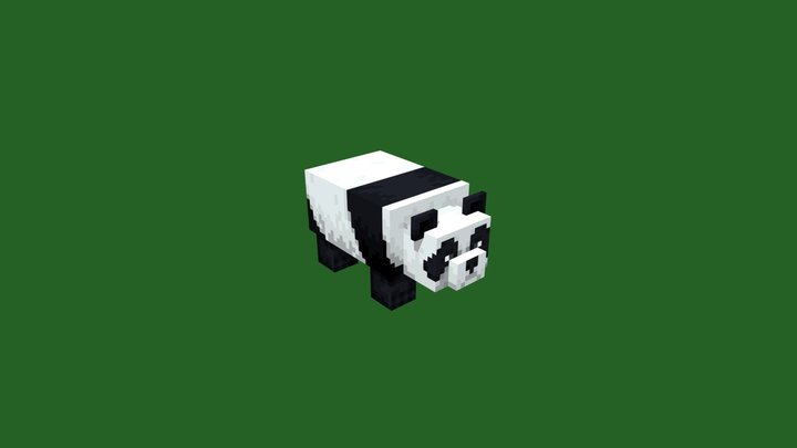Minecraft Panda – Kostenloses 3D-Modell STL