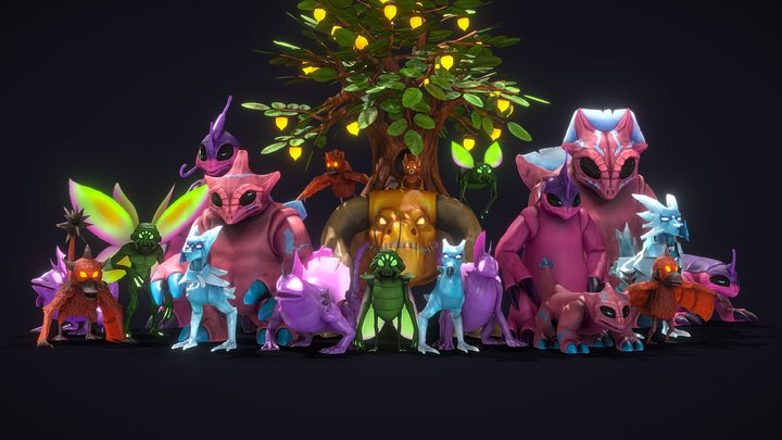 Creatures of the canceled NFT game 3D Model