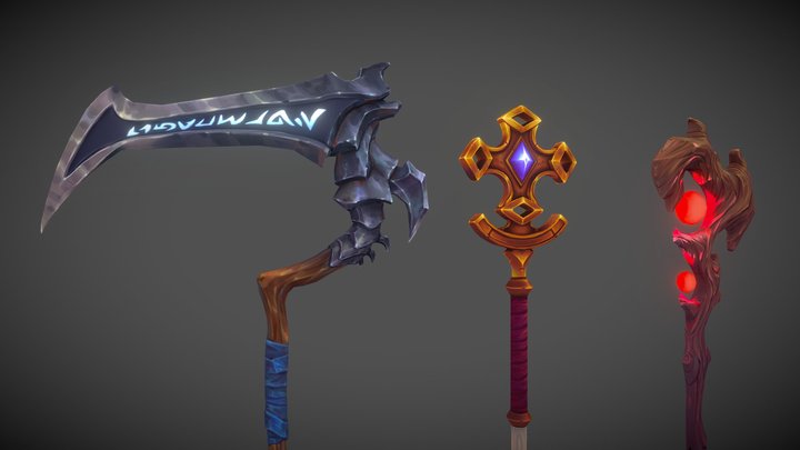 Stylized Weapons A 3d Model Collection By N Hance Studio Malice6731 Sketchfab