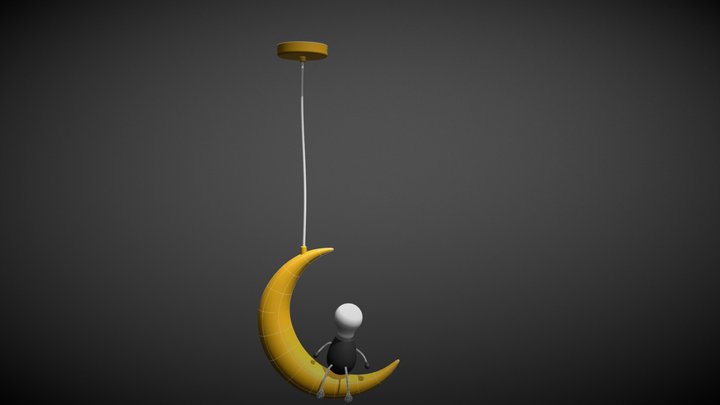 Moon Pendant 3D Model