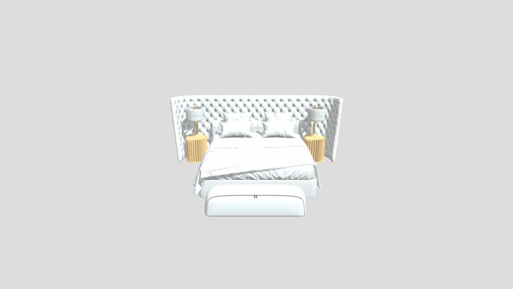 Bed Set 3D Model