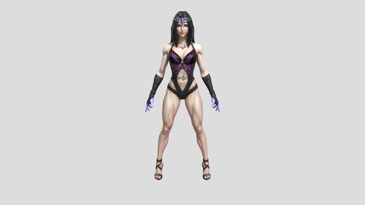 Enchanted Sorceress 3D Model