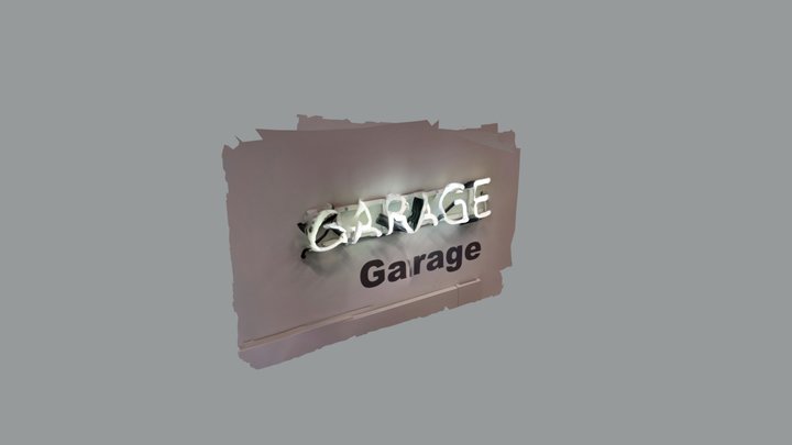 Garage sign 3D Model