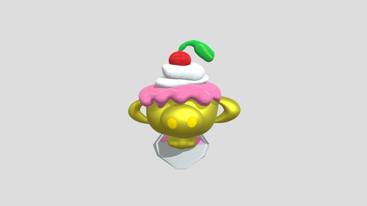 The Cake Race Logo from bad piggies 3D Model