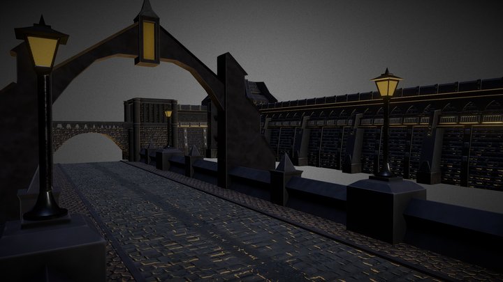 WH40K Modular Wall Set 3D Model