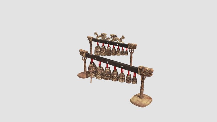 A high detailed model of china bells 3D Model