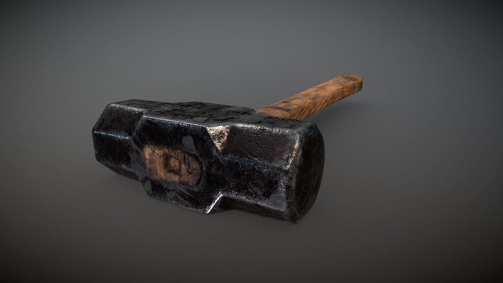 Old Sledgehammer 3d Model 3D Model