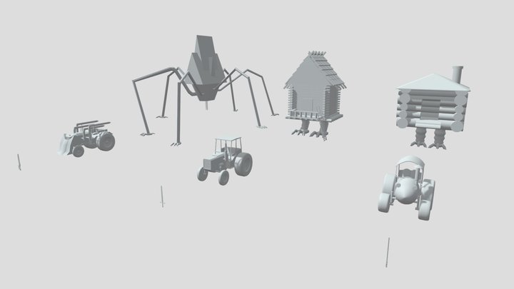 Siluet Homework Noginova 3D Model