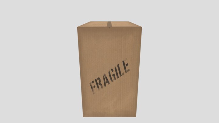 Cardboard Box 3D Model