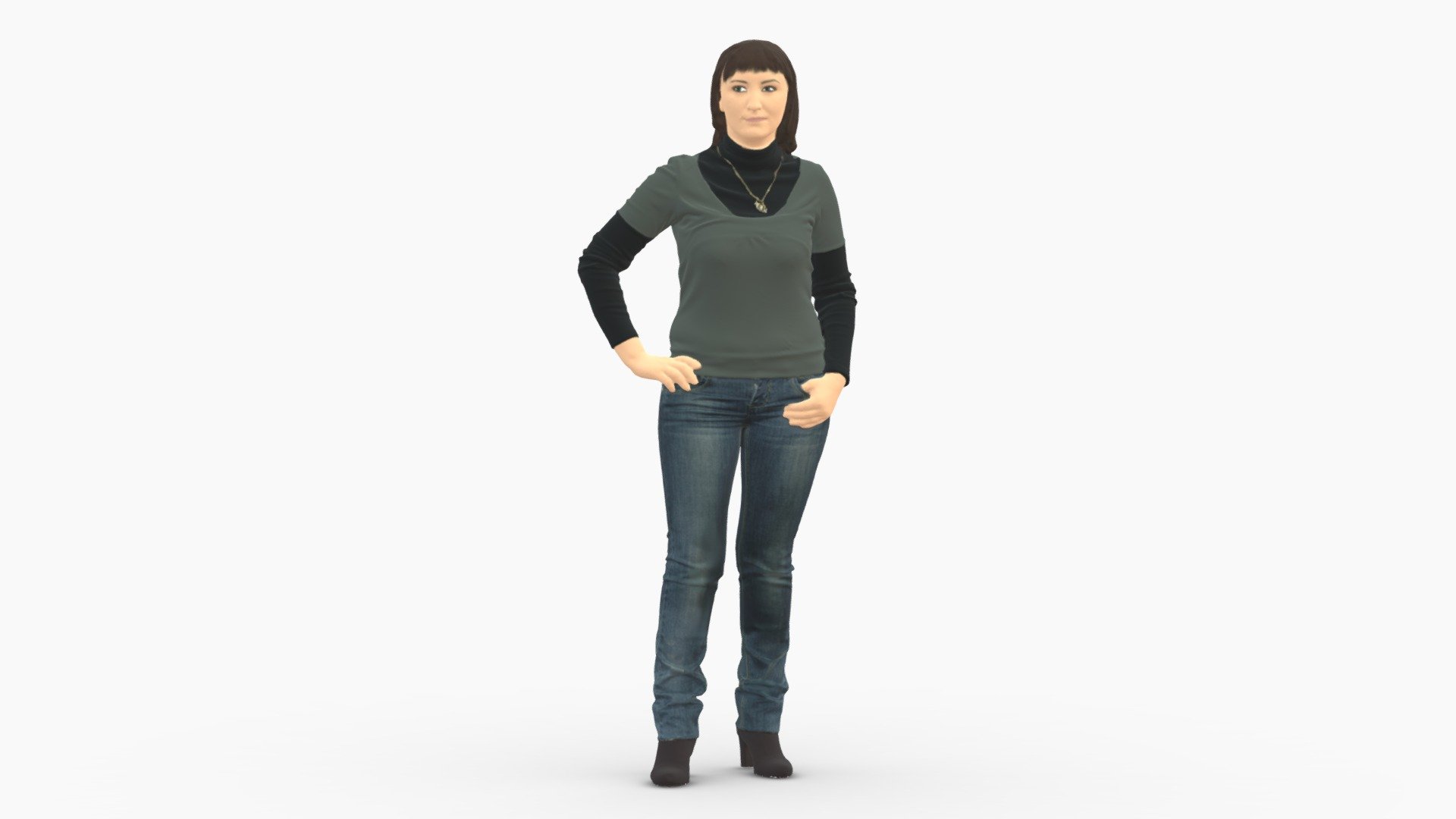 230,336 Woman Wearing Jeans Images, Stock Photos, 3D objects