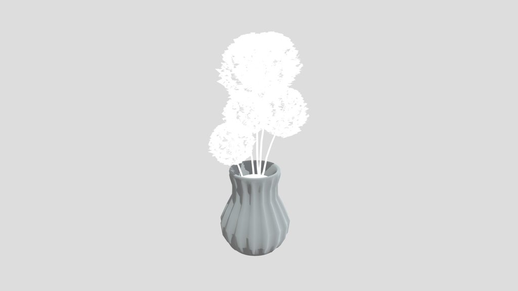Dandelion Glass Vase Flower