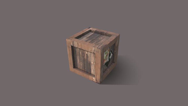 Crate 3D Model