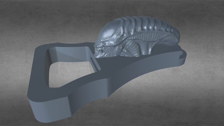 Tacblades Bottle Alien 3D Model