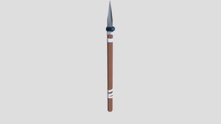 Low poly spear🔱 3D Model