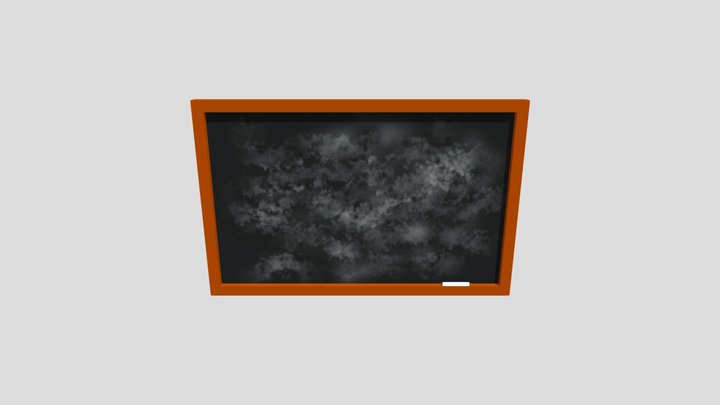 Baldi's Basics chalkboard 3D Model