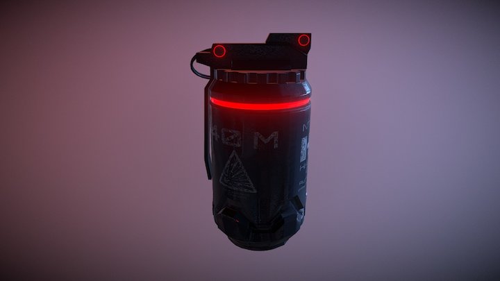 Elysium Grenade (Activated) 3D Model
