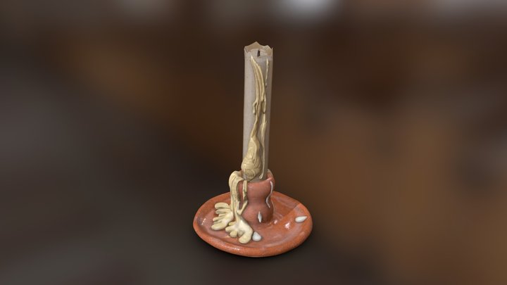 Hidden Town in 3D - Candle Holder 3D Model