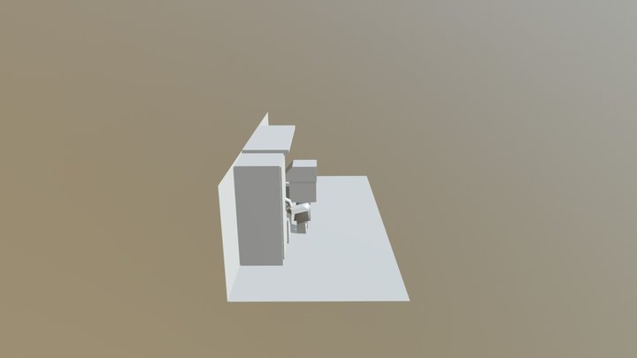 Space Hallway More Finished Two 3D Model