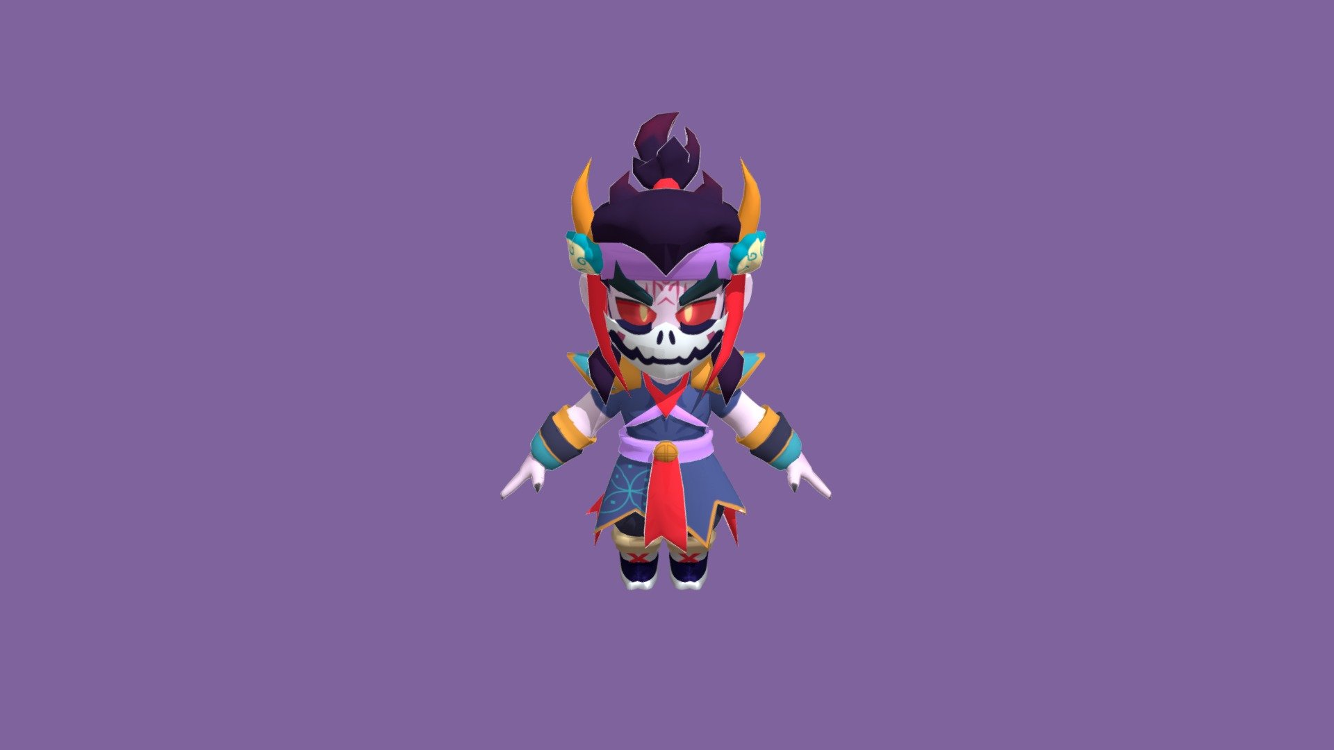 SKIN FANG ANCIENT DEMON, BRAWL STARS by Serlocus - 3D model by Serlocus  (@Serlocus) [324fd80]