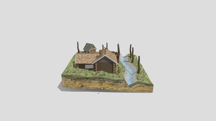 1VFX_Diorama 3D Model