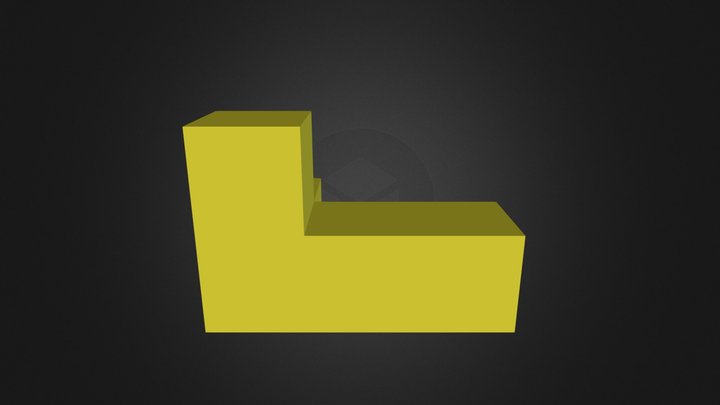 Yellow Cube 3D Model