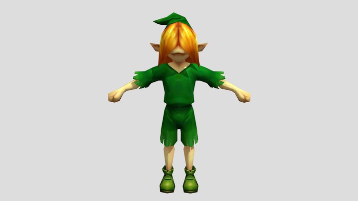 Kokiri Bro - Ocarina of Time 3D (Adult form) 3D Model