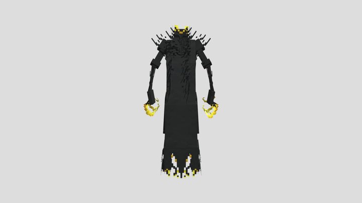 Captain pirate skeleton 3D Model