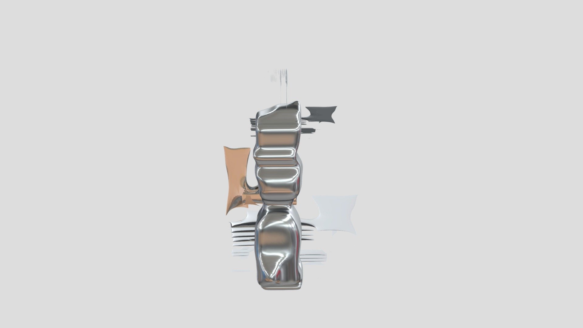 3D l Model - Architectural Tower, Organic Design