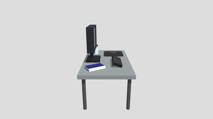 Office setup 3D Model