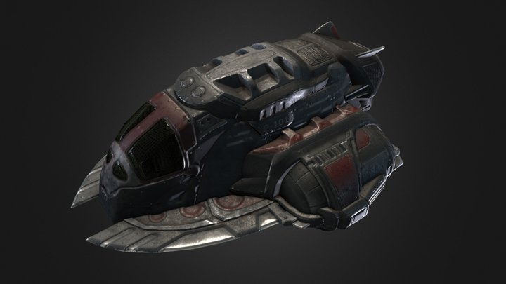 Pirate spaceship 3D Model