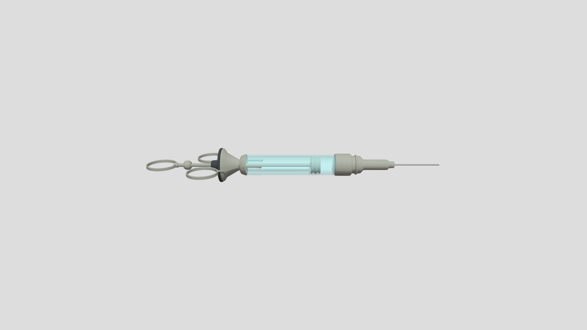 Retro syringe. Lowpoly homework.