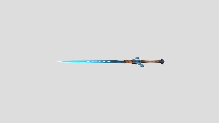 Frost Fantasy Sword 3D Model