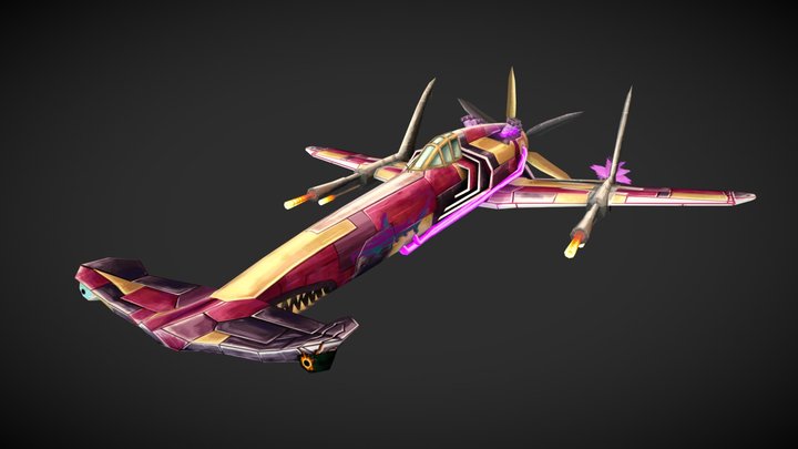DAE - Jinx Winx - Silco's Hammerheadplane 3D Model