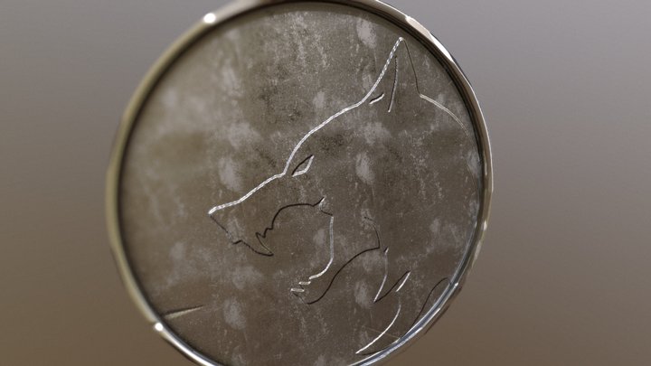 The Witcher Medallion 3D Model