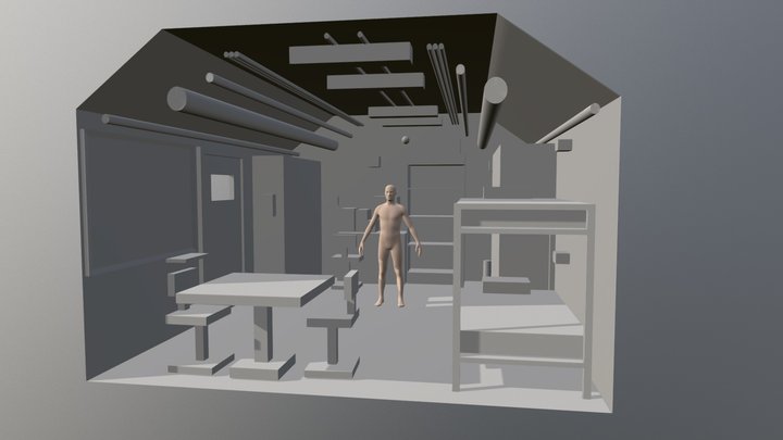KNB137 Fallout Shelter Week 9 Milestone 3D Model