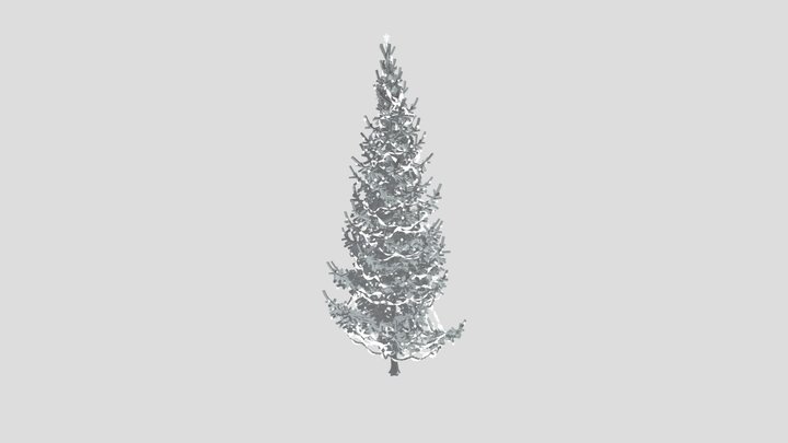 Christmas Tree Green White Elder