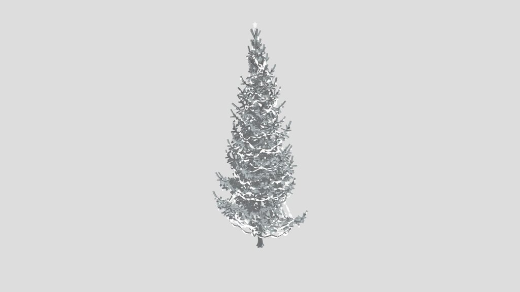 Christmas Tree Green White Elder