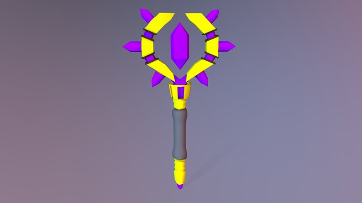 wow weapon colour blockout 3D Model