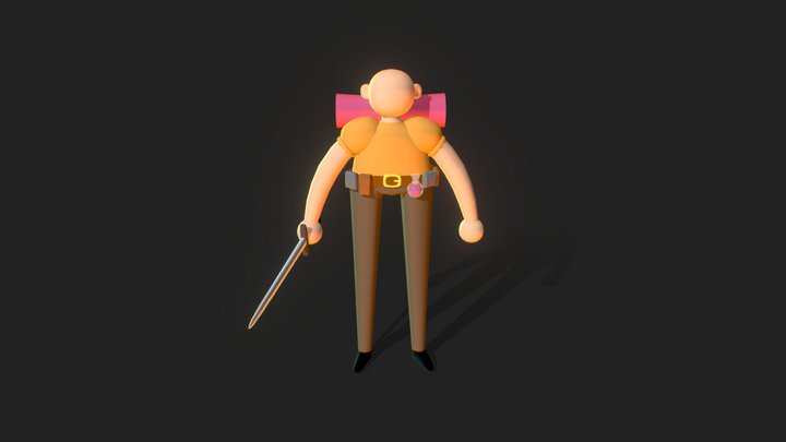 Shu the Adventurer (Game Ready Character) 3D Model