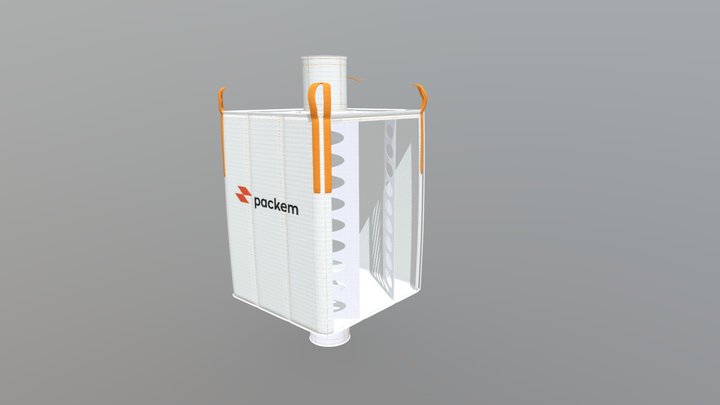 Big Bag Travado - Mostrando a parte interna 3D Model