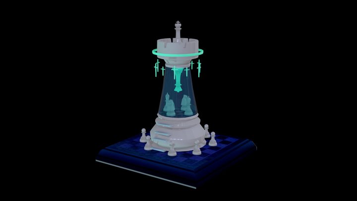 chess diorama 3D Model