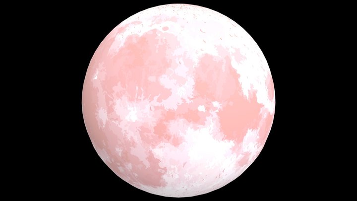 Pink moon 3D Model